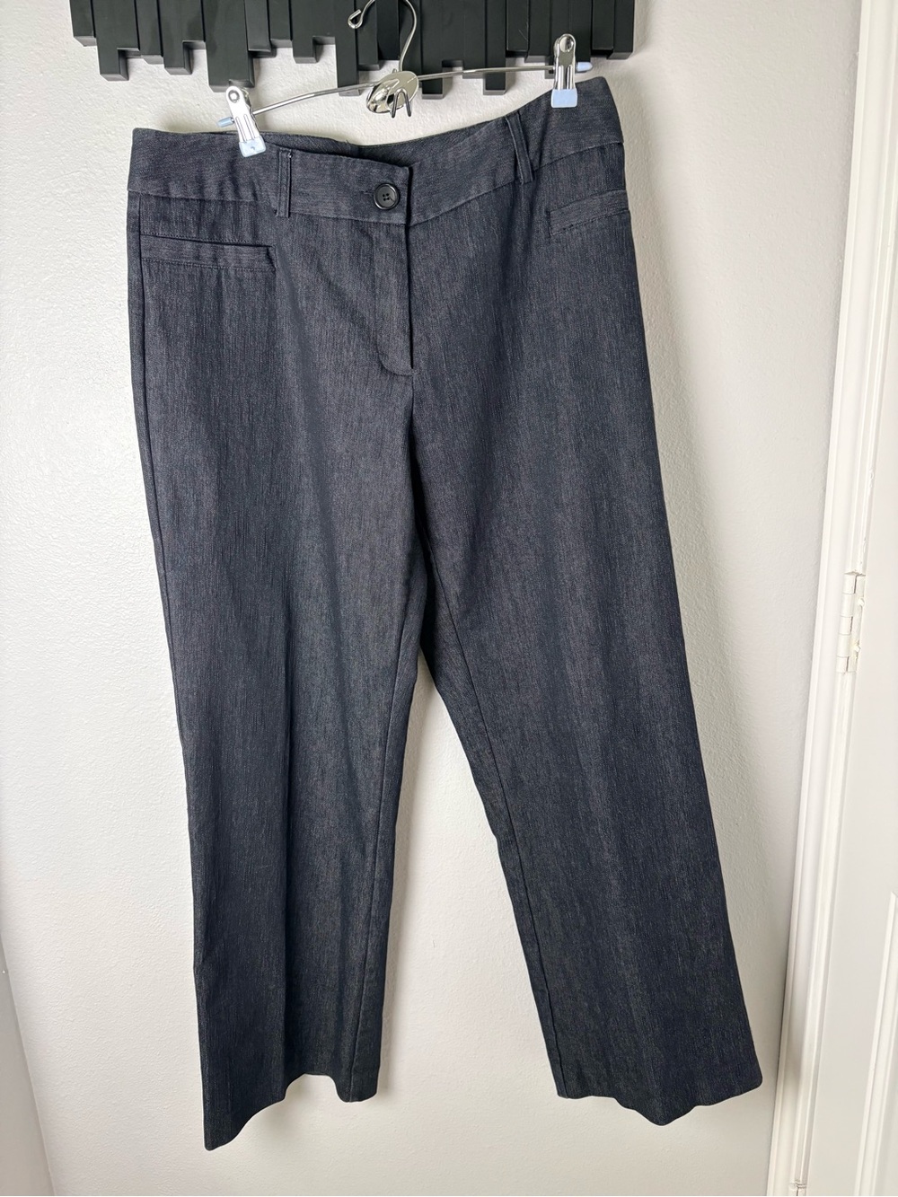 Ingredients Stretch Women’s Size 16 Boot Cut Pants in Charcoal Gray Cotton Blend